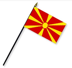 Macedonia Handheld Flags