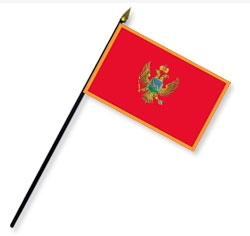 Montenegro Handheld Flags