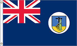 6 x 10 ft. Nylon Montserrat Flag. Printed, Canvas Heading and Brass Grommets