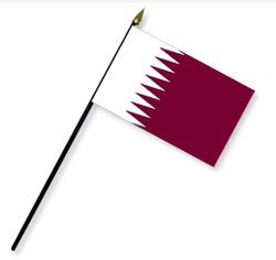 Qatar Handheld Flags