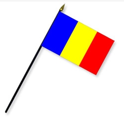 Romania Handheld Flags