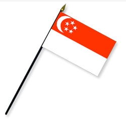 Singapore Handheld Flags