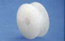 2  in. Nylon Rope Pulley, White, Max Rope Diameter 5/16 in.