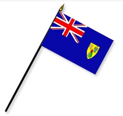 Turks and Caicos Handheld Flags