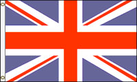12 x 18 in. Nylon United Kingdom Flag. Printed, Canvas Heading and Brass Grommets