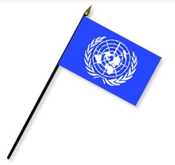 United Nations Handheld Flags