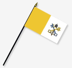 Vatican City Handheld Flags