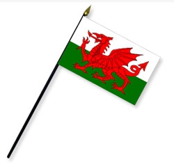 Wales Handheld Flags